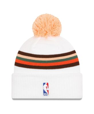 Men's White San Antonio Spurs 2023/24 City Edition Cuffed Pom Knit Hat