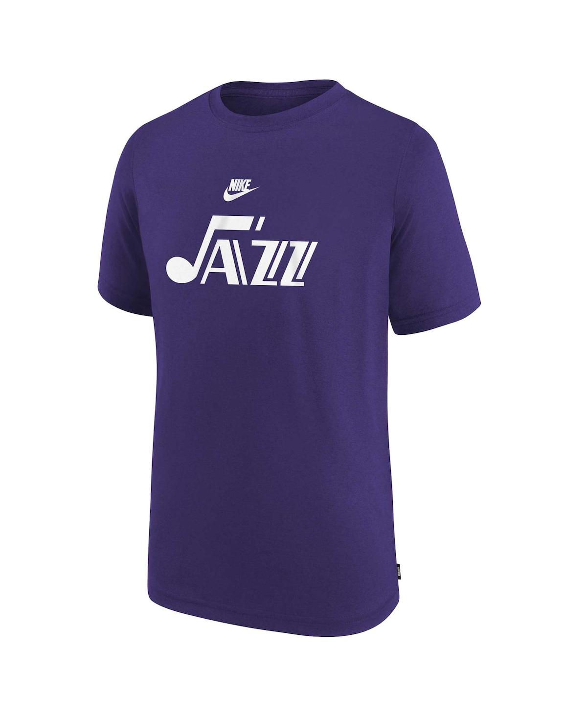 Big Boys Nike NbaUtah Jazz 2023/24 Classic Edition Authentic Pregame Shooting T-shirt - Purple