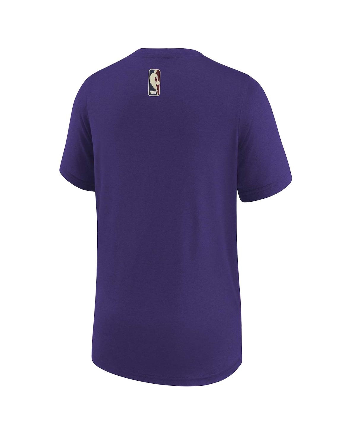 Nike Big Boys  Nba Purple Utah Jazz 2023/24 Classic Edition Authentic Pregame Shooting T-shirt In Purple