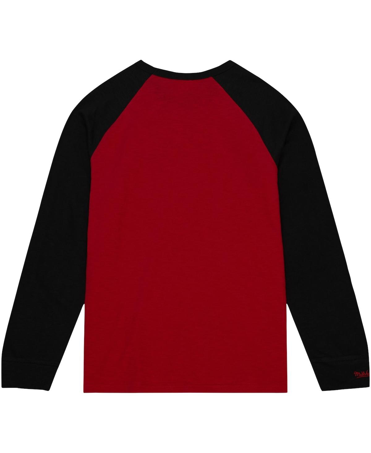 Mitchell & Ness Men's  Red Cincinnati Bearcats Legendary Slub Raglan Long Sleeve T-shirt In Red