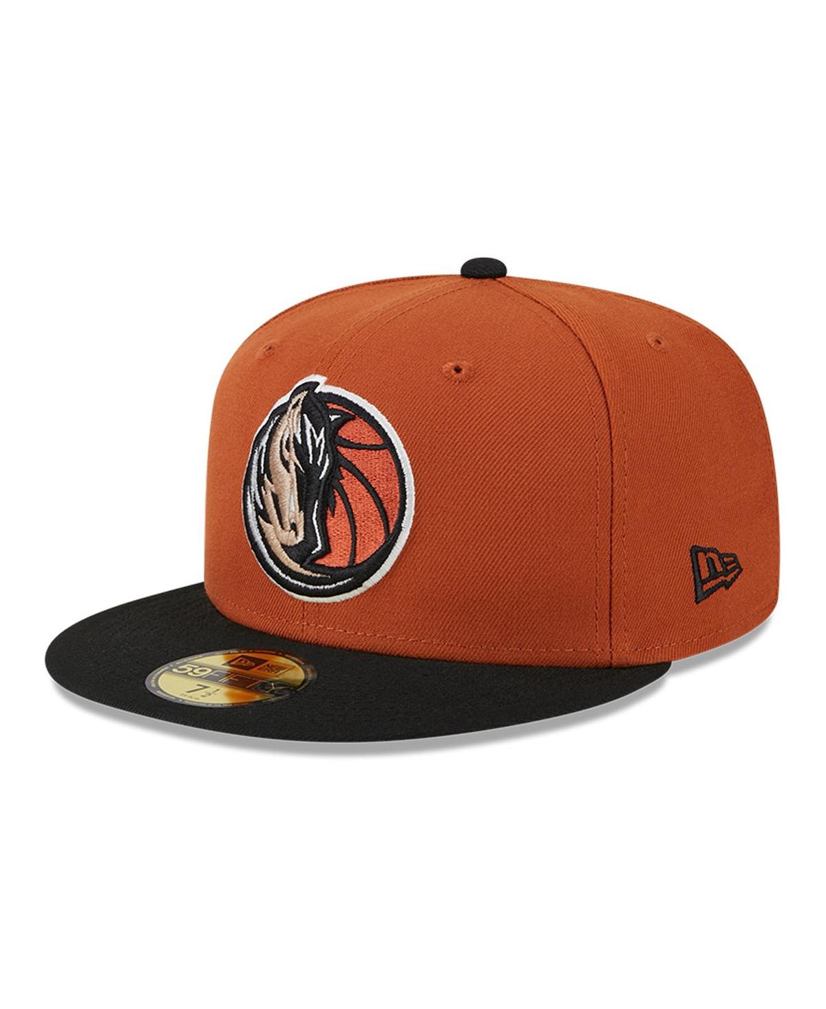 Men's New Era Black Dallas Mavericks Two-Tone 59FIFTY Fitted Hat - Black