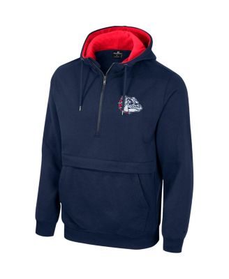 Men's Navy Gonzaga Bulldogs Team Half-Zip Pullover Hoodie