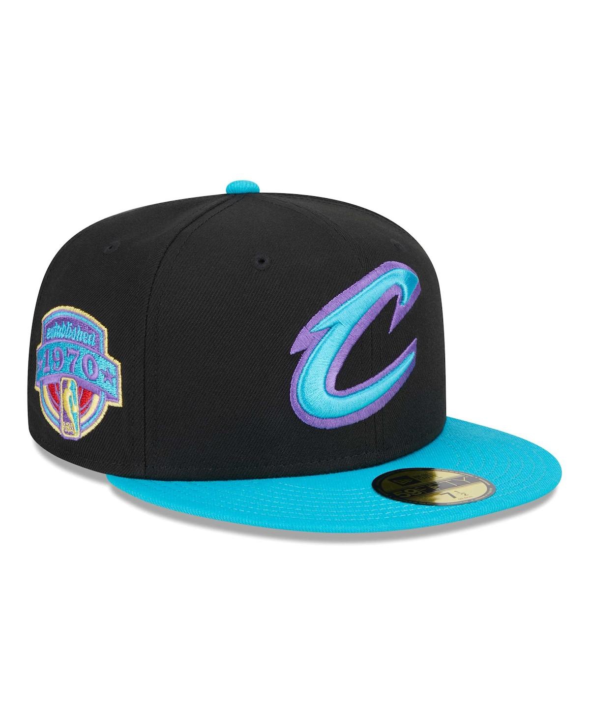 Men's New Era Turquoise Cleveland Cavaliers Arcade Scheme 59FIFTY Fitted Hat - Turquoise