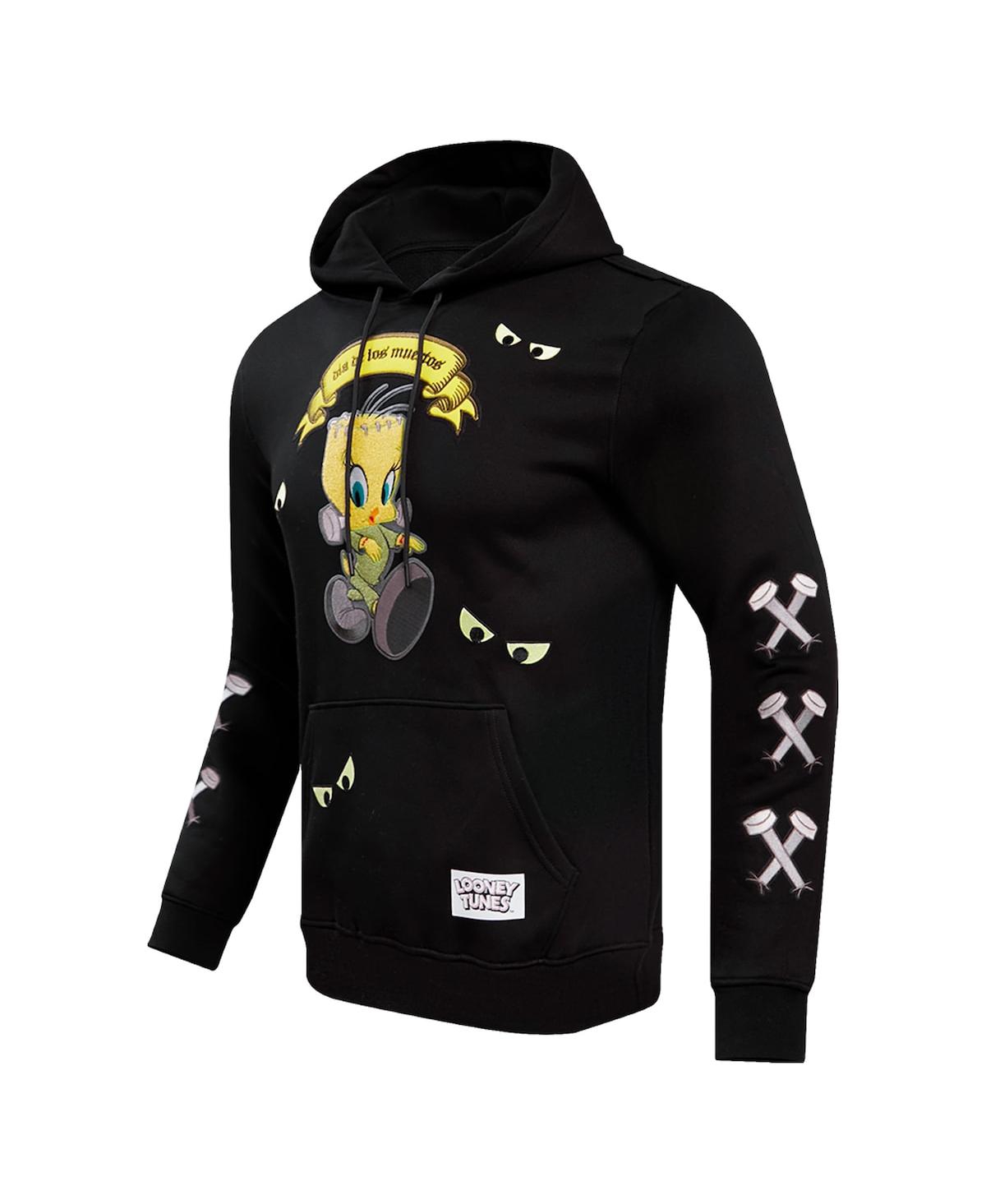 Shop Freeze Max Men's And Women's  Black Looney Tunes Franken Tweety Pullover Hoodie