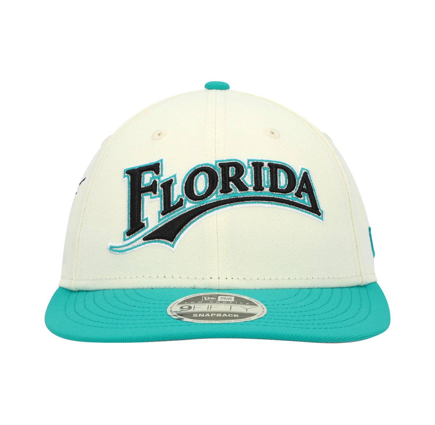 Men's x Felt Cream Florida Marlins Low Profile 9FIFTY Snapback Hat