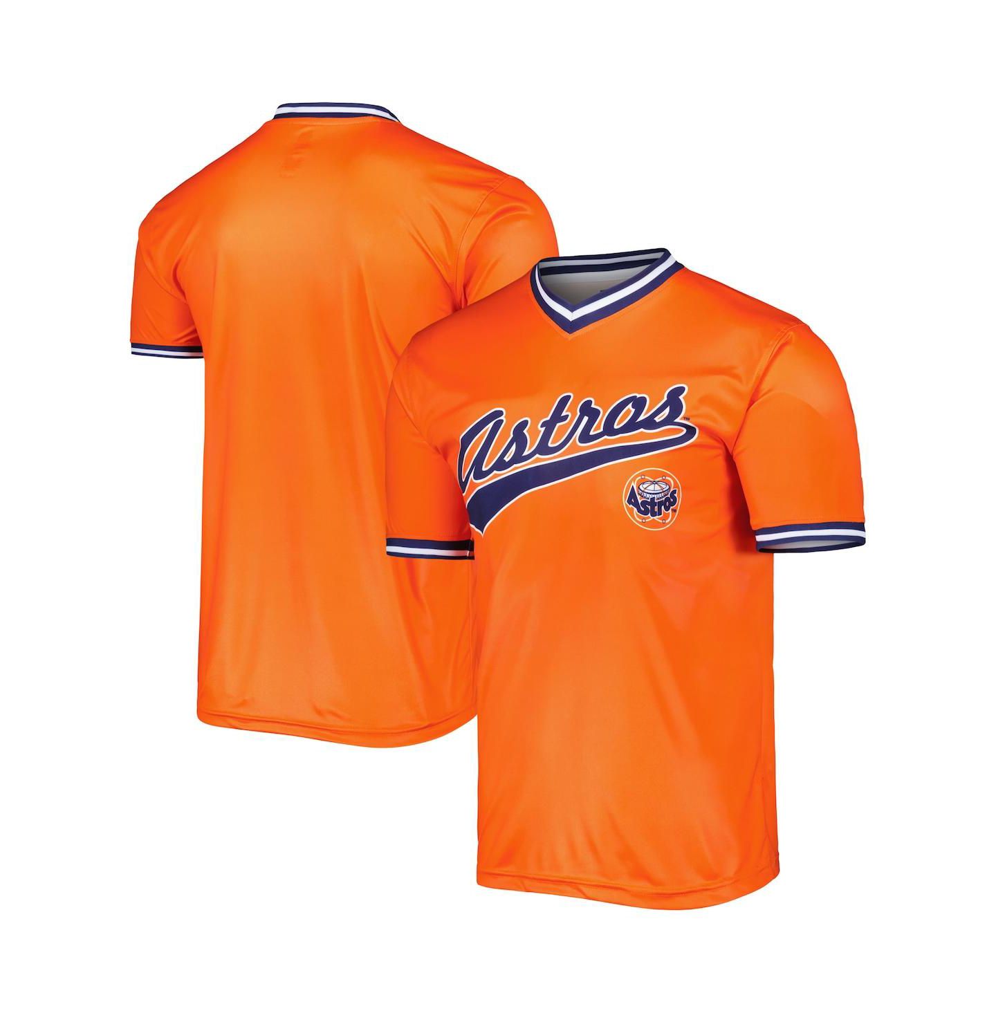 Мужской топ Stitches Orange Houston Astros Cooperstown Collection Team Jersey — фото 1