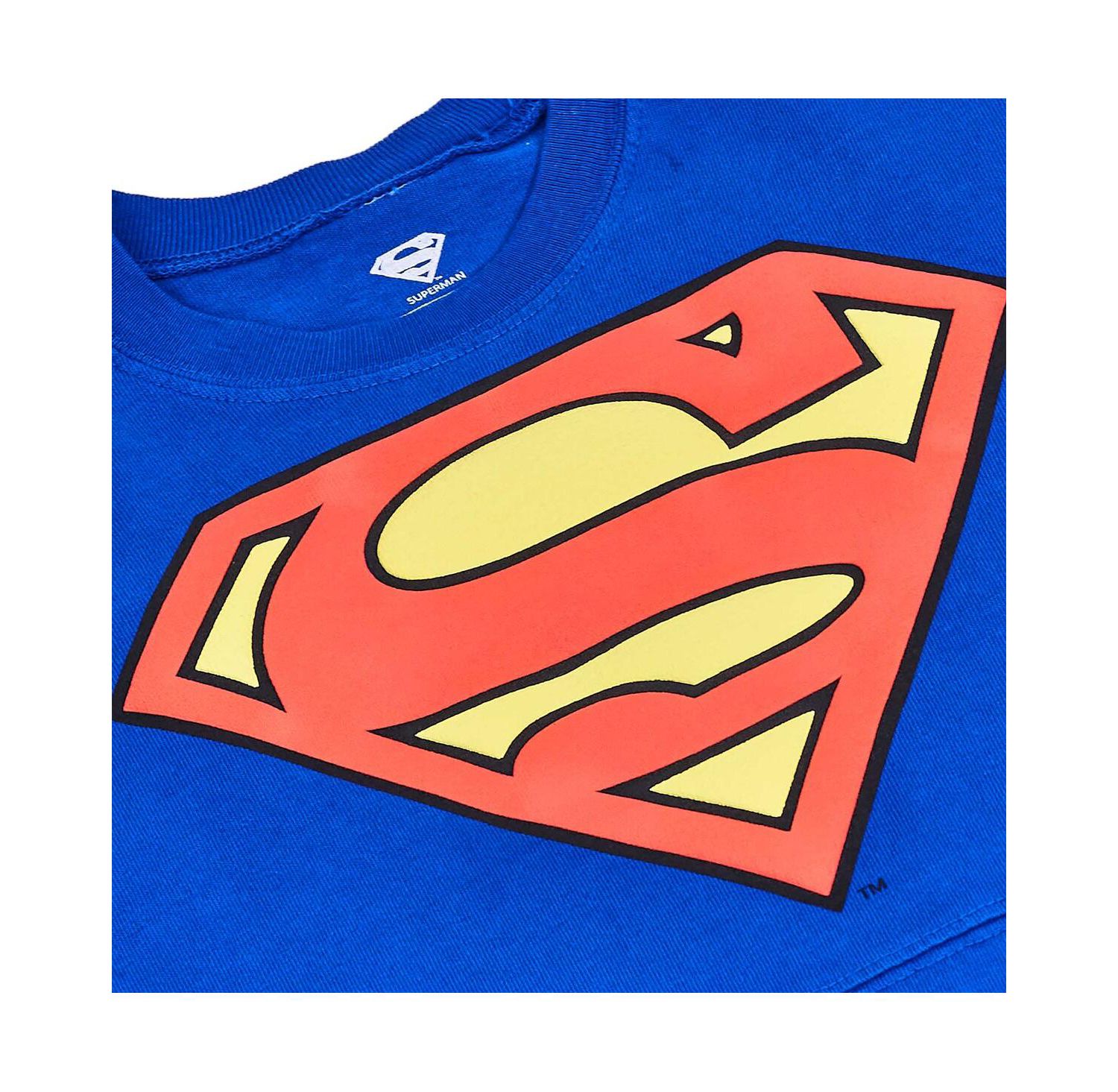 Men's and Women's Royal Superman Original Long Sleeve T-shirt