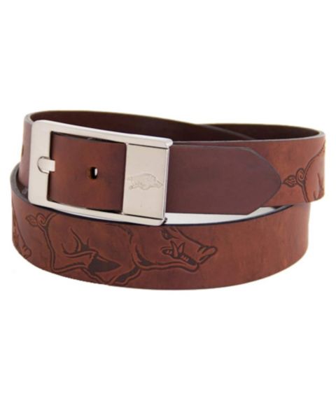 Мужской ремень Eagles Wings Arkansas Razorbacks Brandish Leather Belt - Brown