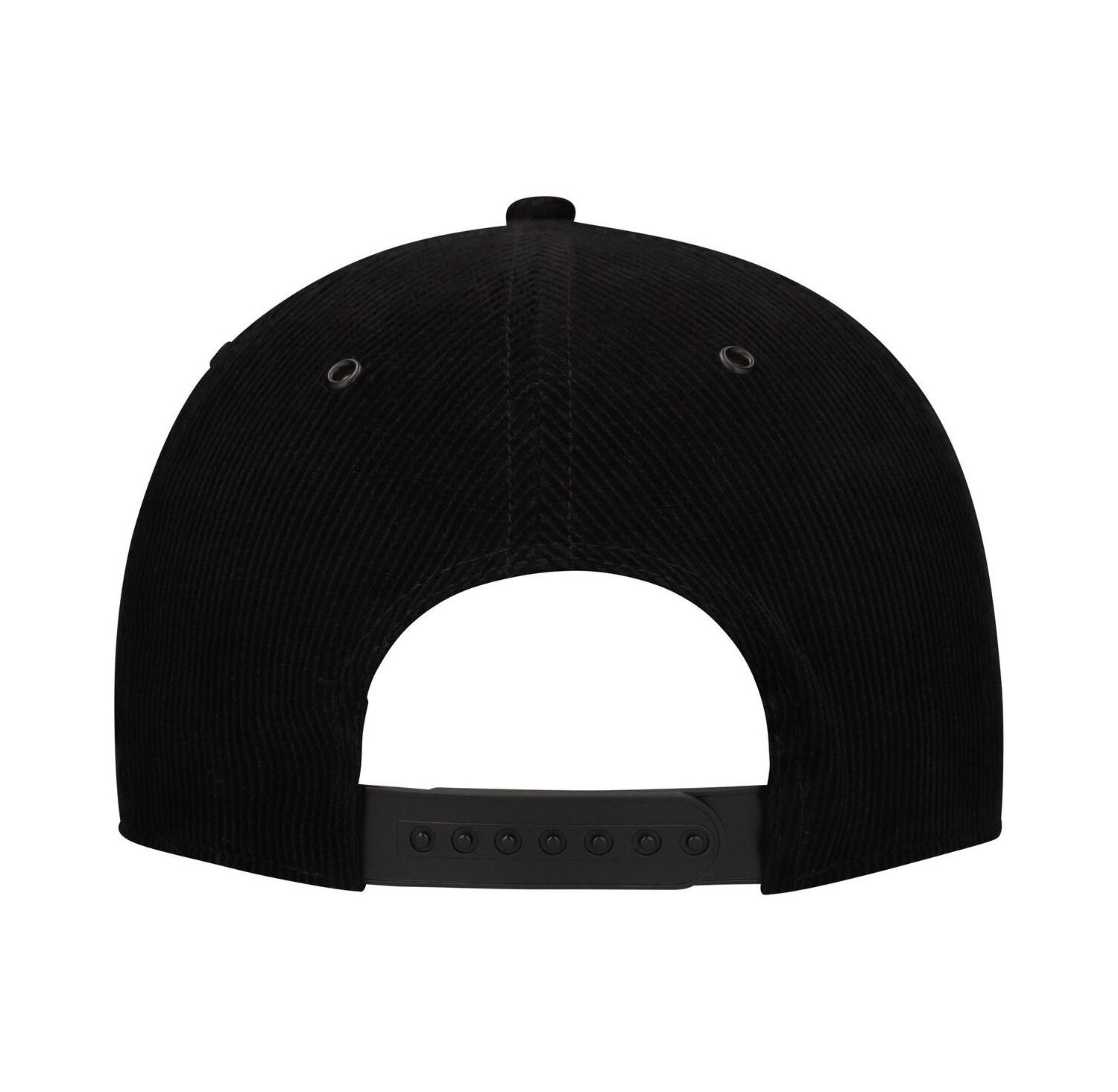 Men's Black Pittsburgh Penguins Corduroy Chain Stitch Adjustable Hat