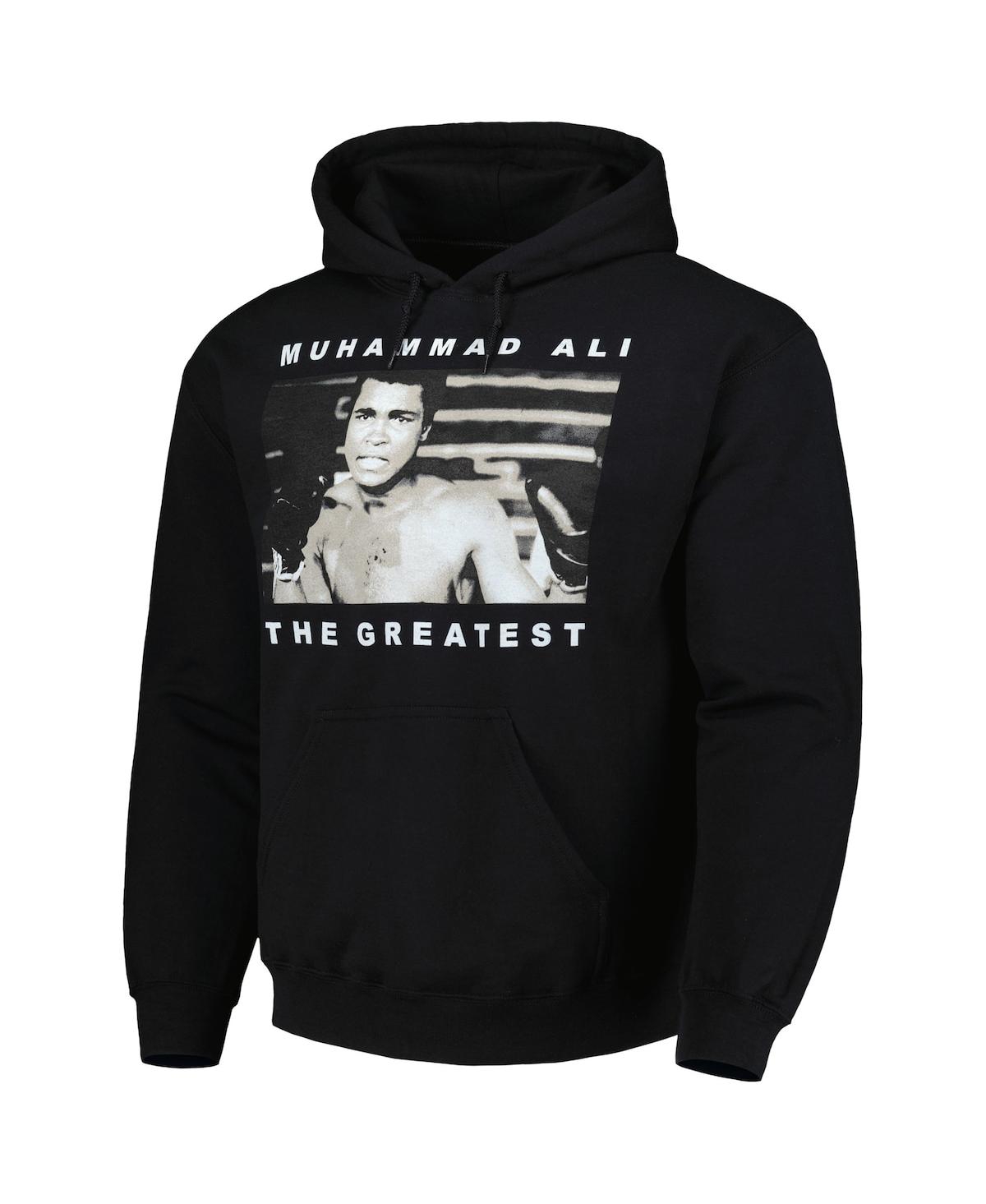 Shop Philcos Men's And Women's Muhammad Ali Black Graphic Pullover Hoodie