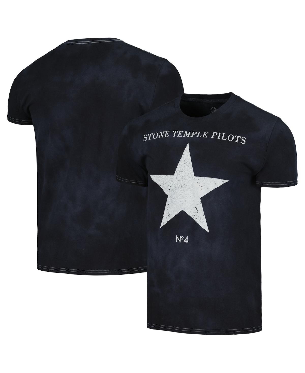 Men's Black Distressed Stone Temple Pilots No. 4 T-shirt - Black