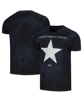 Men's Black Distressed Stone Temple Pilots No. 4 T-shirt - Macy's