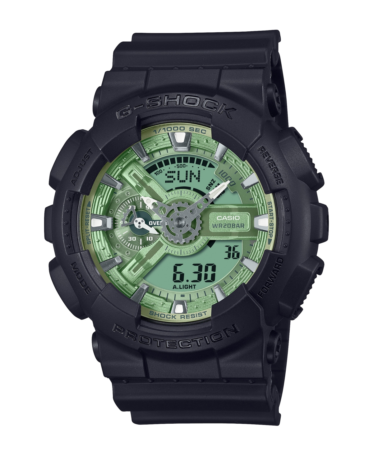 Men's Analog Digital Black Resin Watch, 51.2mm, GA110CD-1A3 - Black
