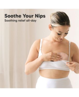 14pk Soothe Reusable Nursing Pads for Breastfeeding, 4-Layers Organic Breast Pads, Washable Nipple Pads