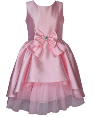 Bonnie Jean Big Girls Sleeveless Princess Seam Mikado Dress - Macy's