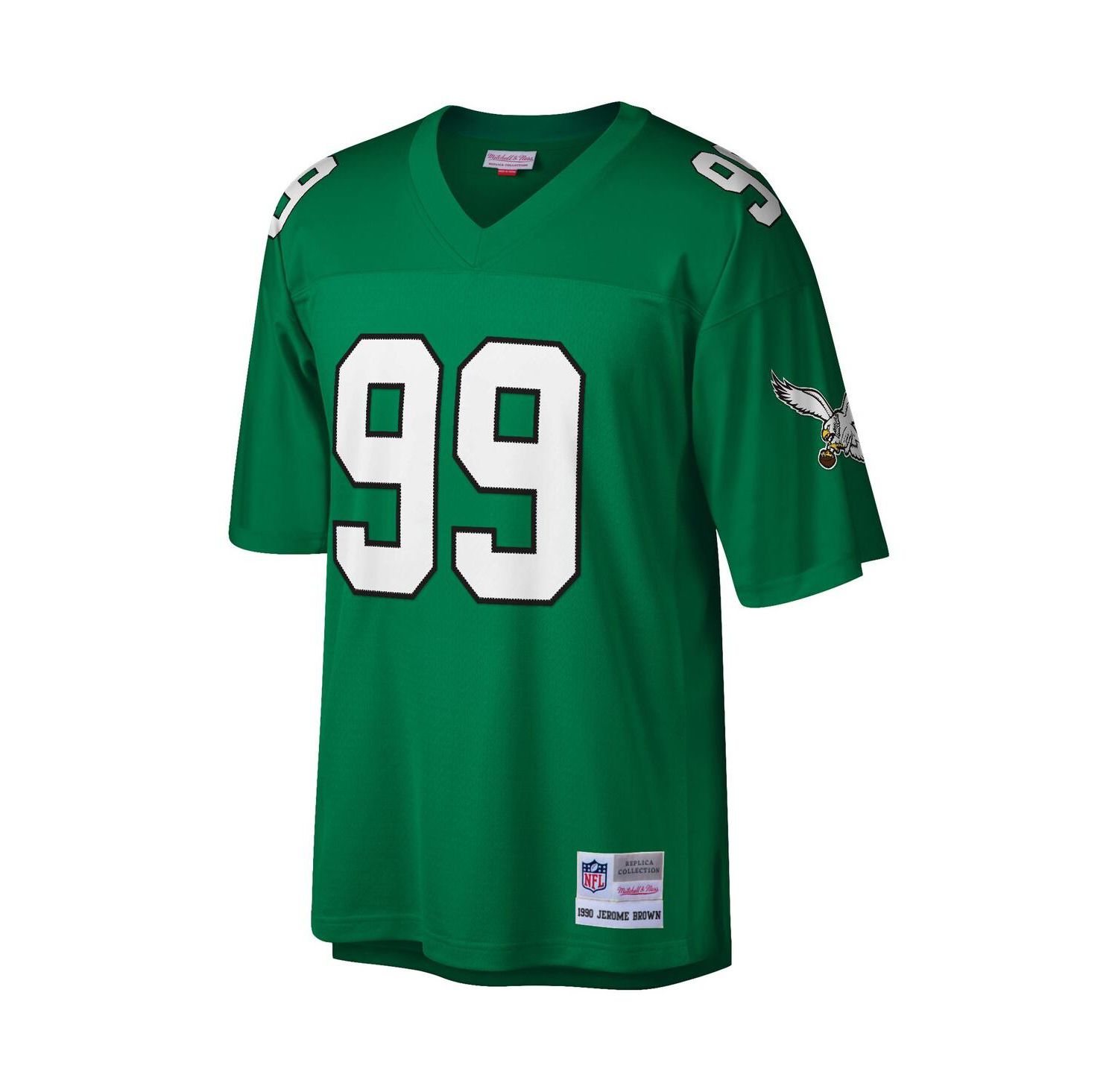Men's Jerome Brown Kelly Green Philadelphia Eagles Legacy Replica Jersey