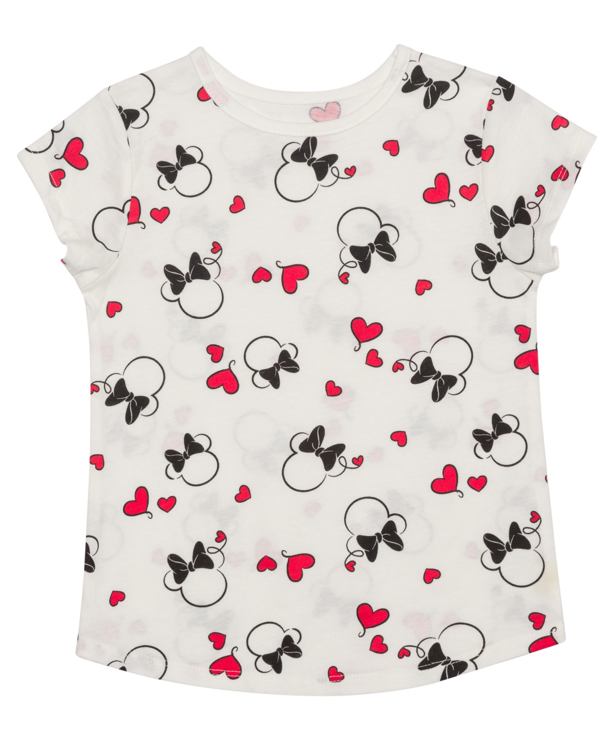 Disney Toddler Girls Minnie Hearts Short Sleeve T-shirt and Dress, 2 Pc. Set