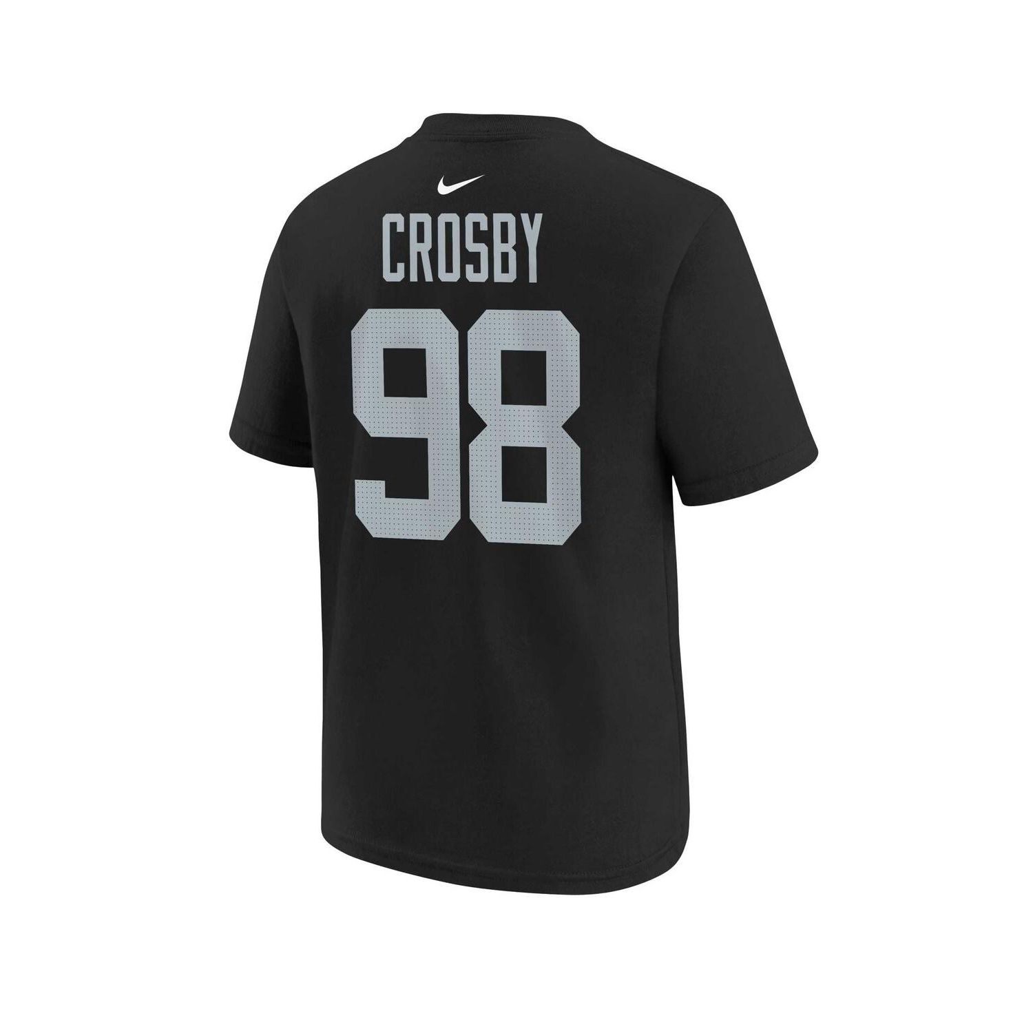 Youth Maxx Crosby Black Las Vegas Raiders Player Name and Number T-shirt