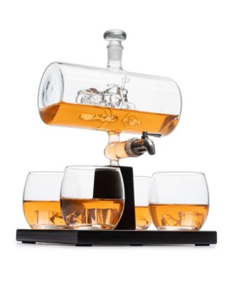 The Wine Savant Мотоциклетный графин The Wine Savant Графин для виски и вина 1100 мл Набор из 5 36890₽