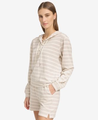 Women's Heritage Striped Lace-Up Hoodie