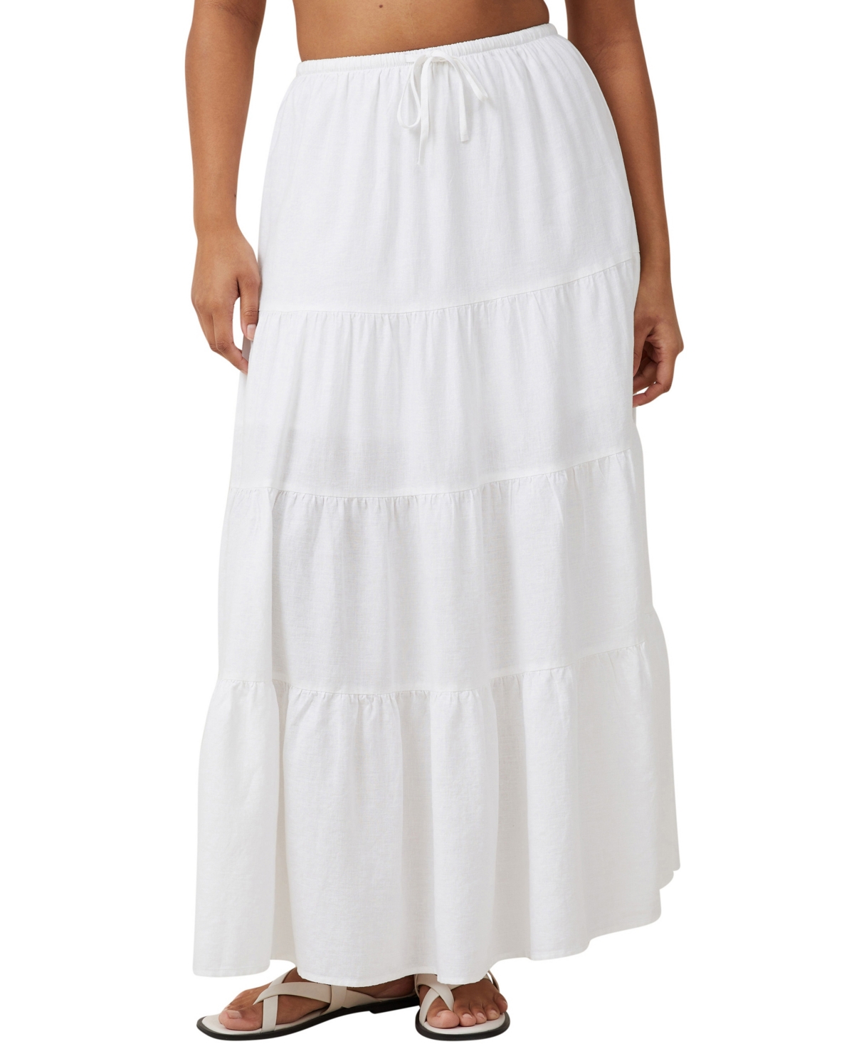 Shop Cotton On Women's Haven Tiered Maxi Skirt In White