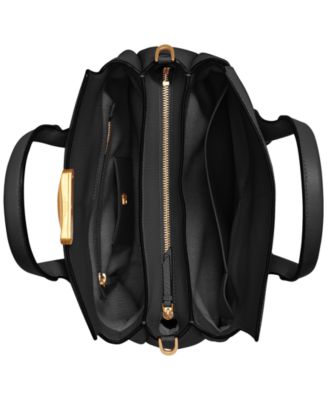 Amagansett Soft-Rolled Leather Satchel with Sculpted Magnet Closure