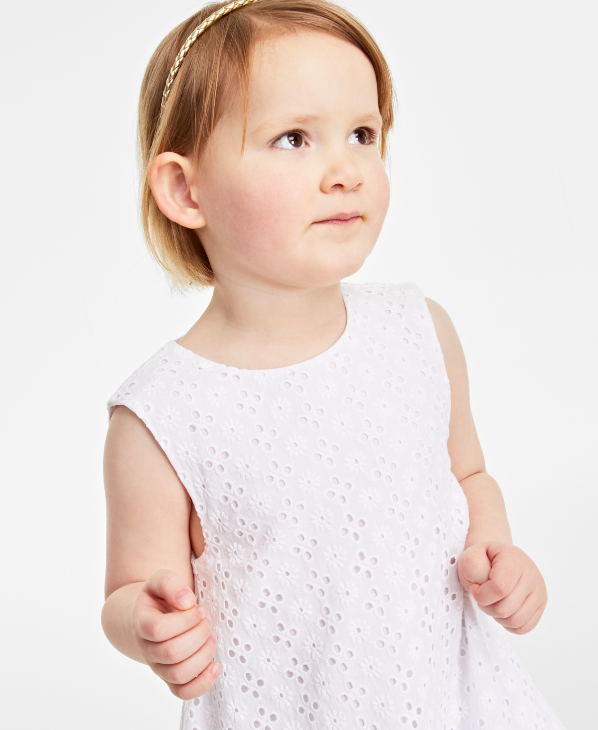 On 34th Toddler & Little Girls Cotton Eyelet Dress, Created for Macy's