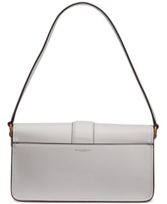 Donna Karan Valley Stream Leather Buckle Shoulder with Removable Strap