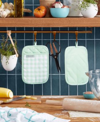 Gingham Pot Holder 2-Pack Set, 7" x 10"