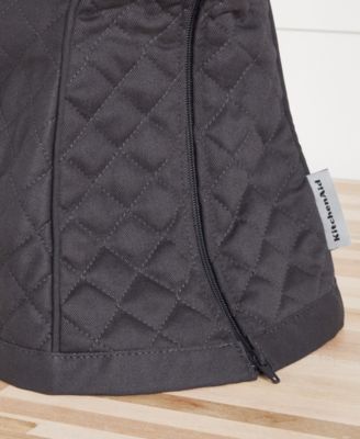 Fitted Tilt-Head Solid Stand Mixer Cover with Storage Pocket, Quilted, 14.37" x 18" x 10"