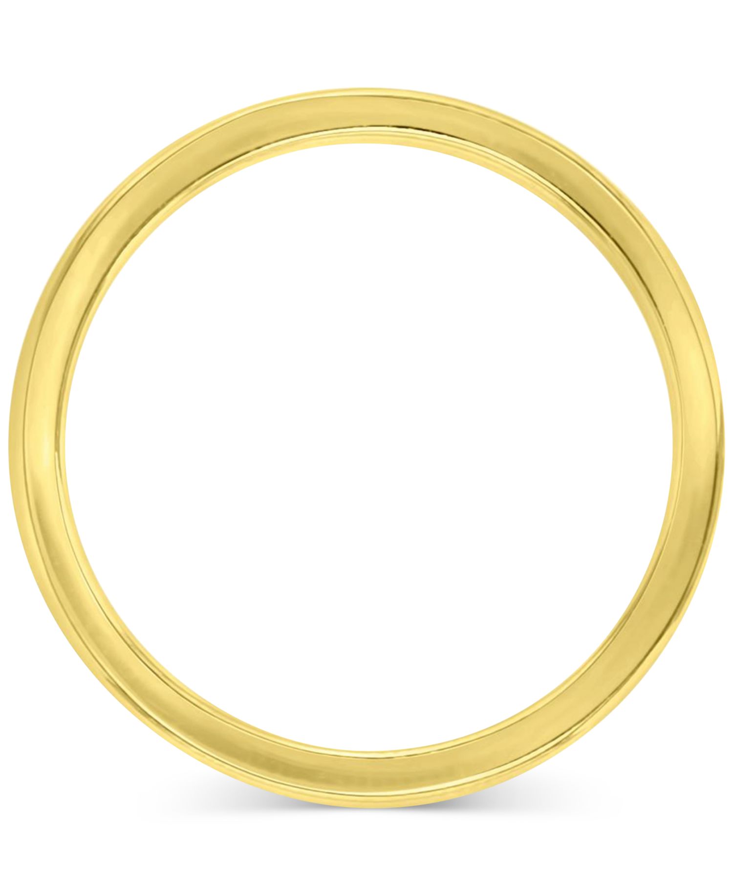 Polished Finish Dome Comfort Fit Narrow Stack Band