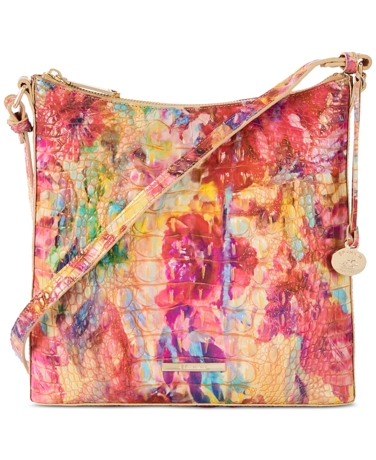 Katie Melbourne Embossed Leather Crossbody - Starlight Ombre Melbourne