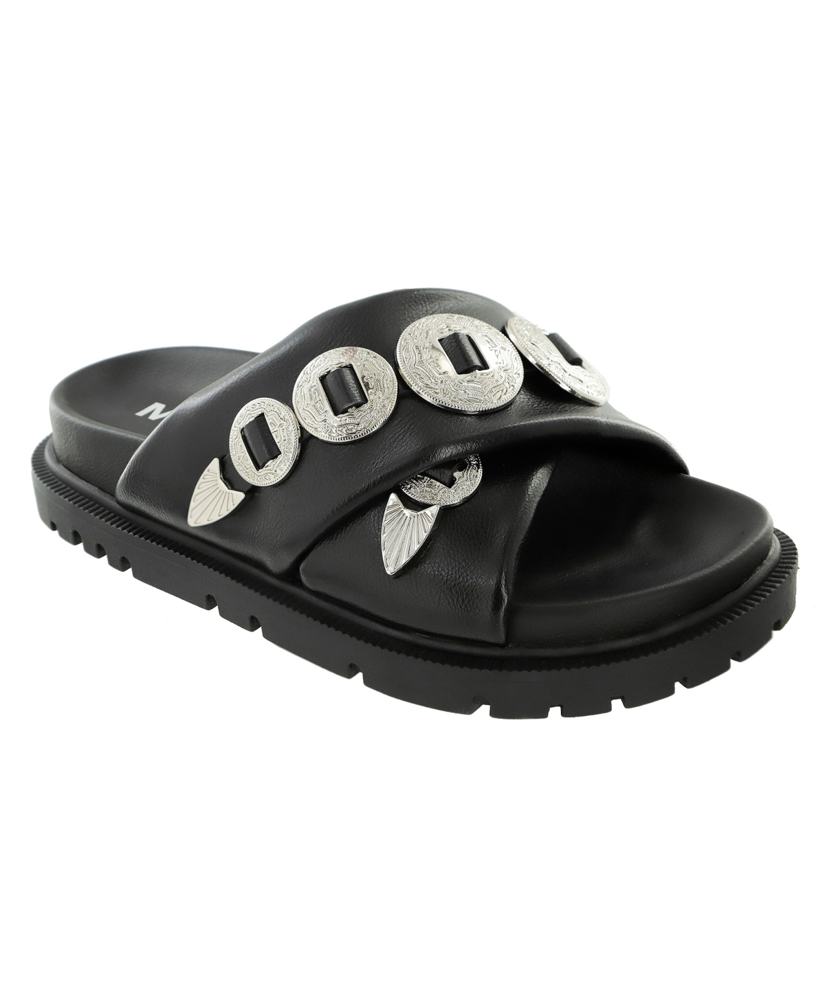 Women's Gorgene Slip-On Flat Sandals - Black