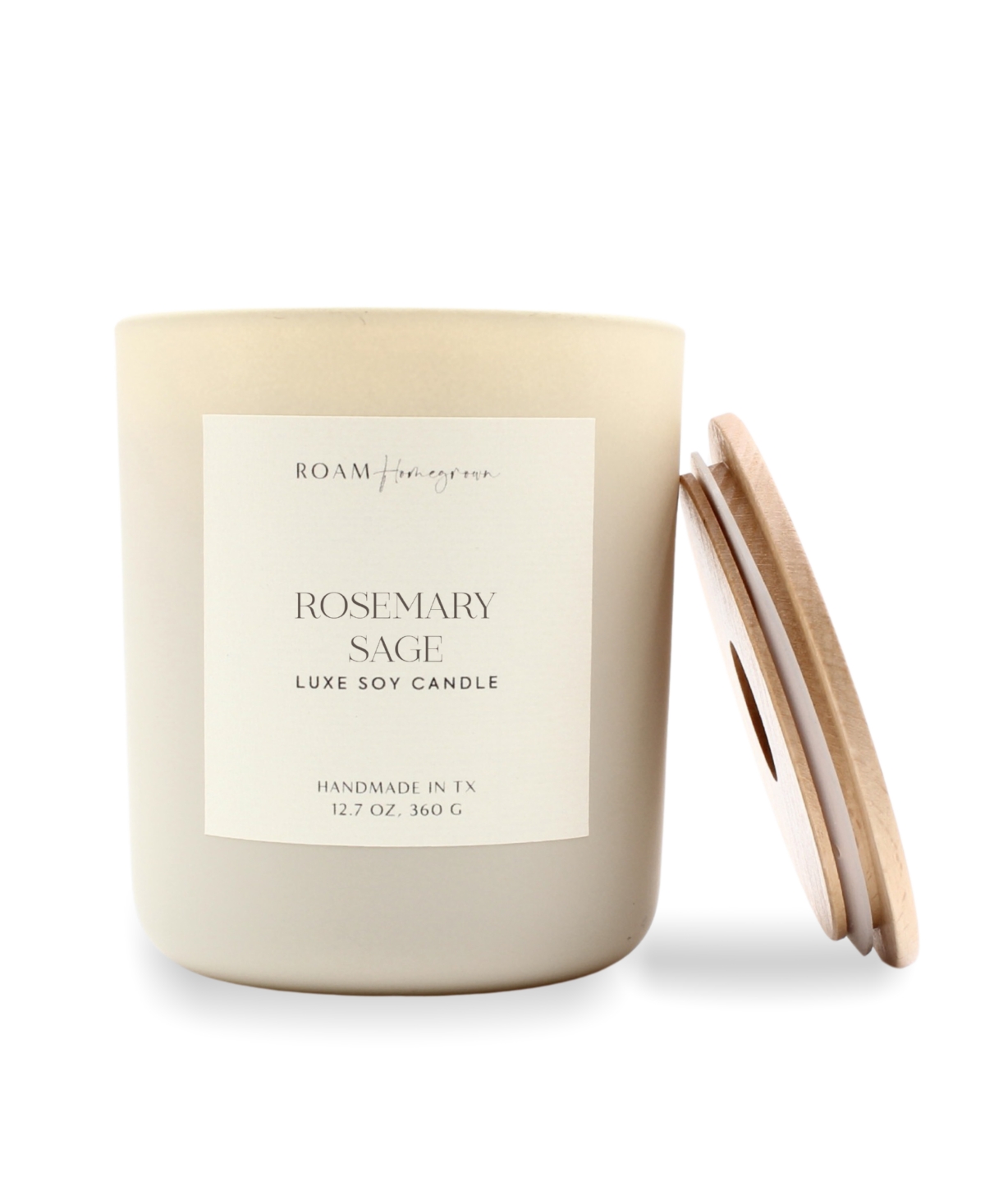 Luxe Rosemary Sage Candle, 12.7 oz - Cream