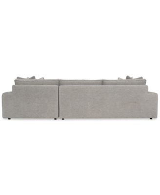 Tycer 126" 2-Pc. Fabric Sectional, Created for Macy's