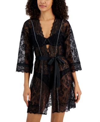 International Concepts Women's Embellished Lace Robe