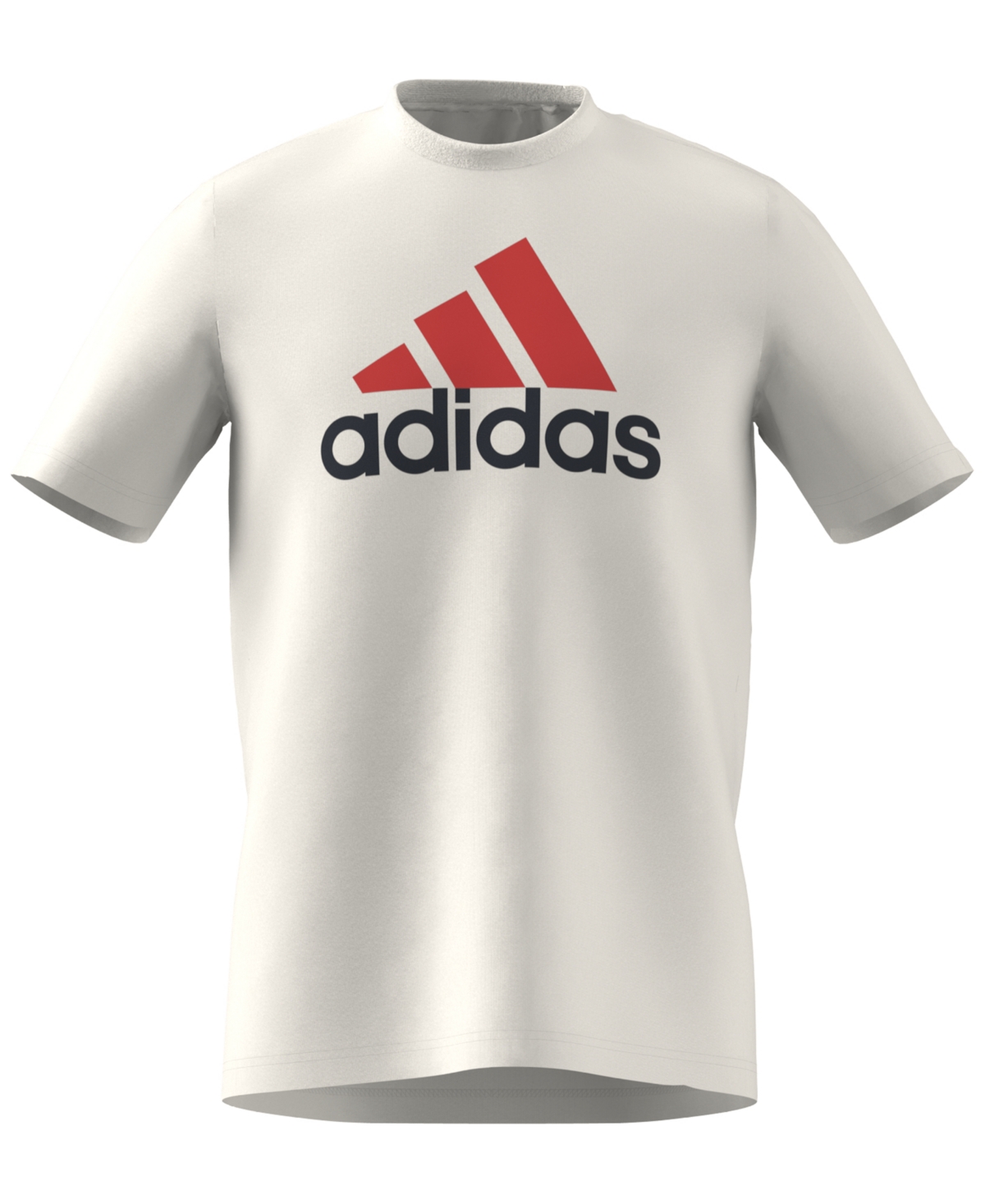 Shop Adidas Originals Men's Essentials Single Jersey Big Logo Short Sleeve Crewneck T-shirt In White,legendary Ink,navy