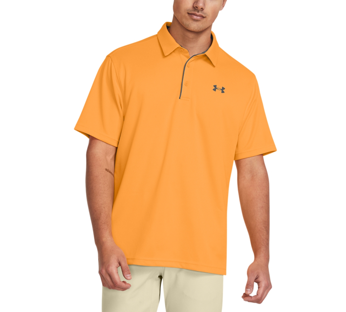 Shop Under Armour Men's Tech Polo T-shirt In Nova Orange