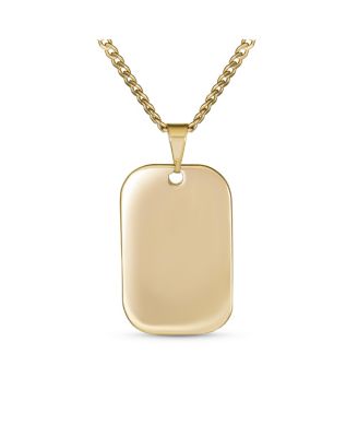 Religious Metal Dog tog Style Medallion Face of Jesus Christ Head Necklace Pendant Yellow Gold Plated