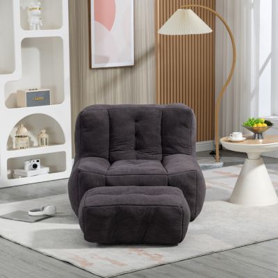  Bean bag and ottoman set for adults and kids