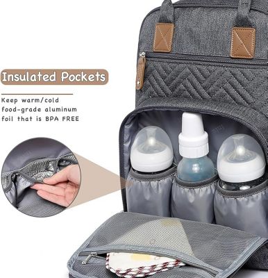 Diaper Bag Backpack, Unisex Baby Bags for Boys Girls, Waterproof Travel