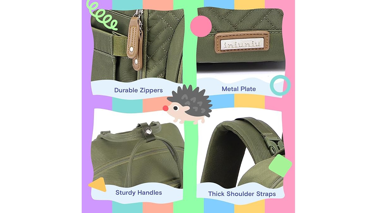 iniuniu Diaper Bag Backpack, Unisex Baby Bags for Boys Girls, Waterproof Travel