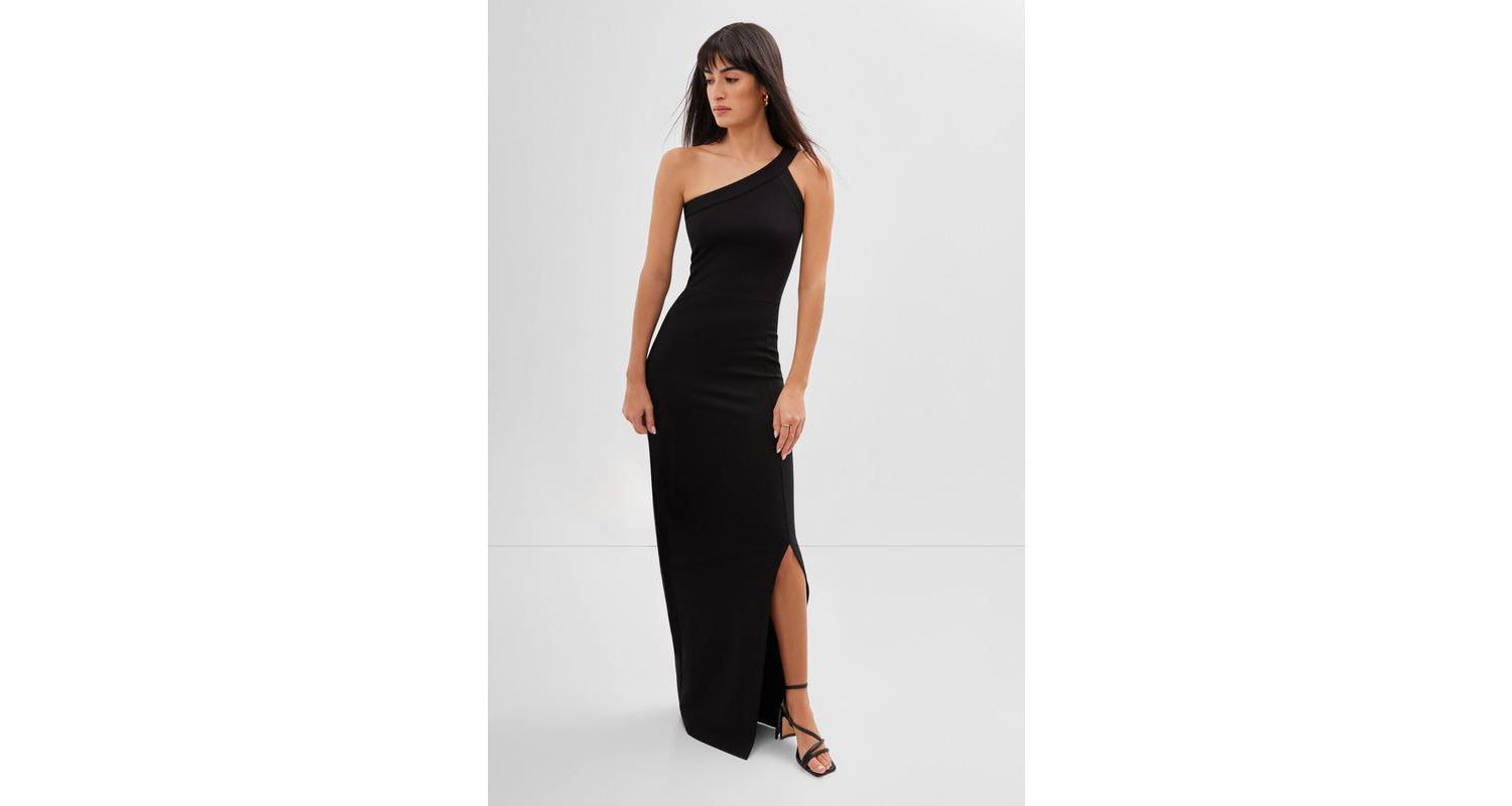 Women's Robin One-Shoulder Side-Slit Floor-Length Evening Gown