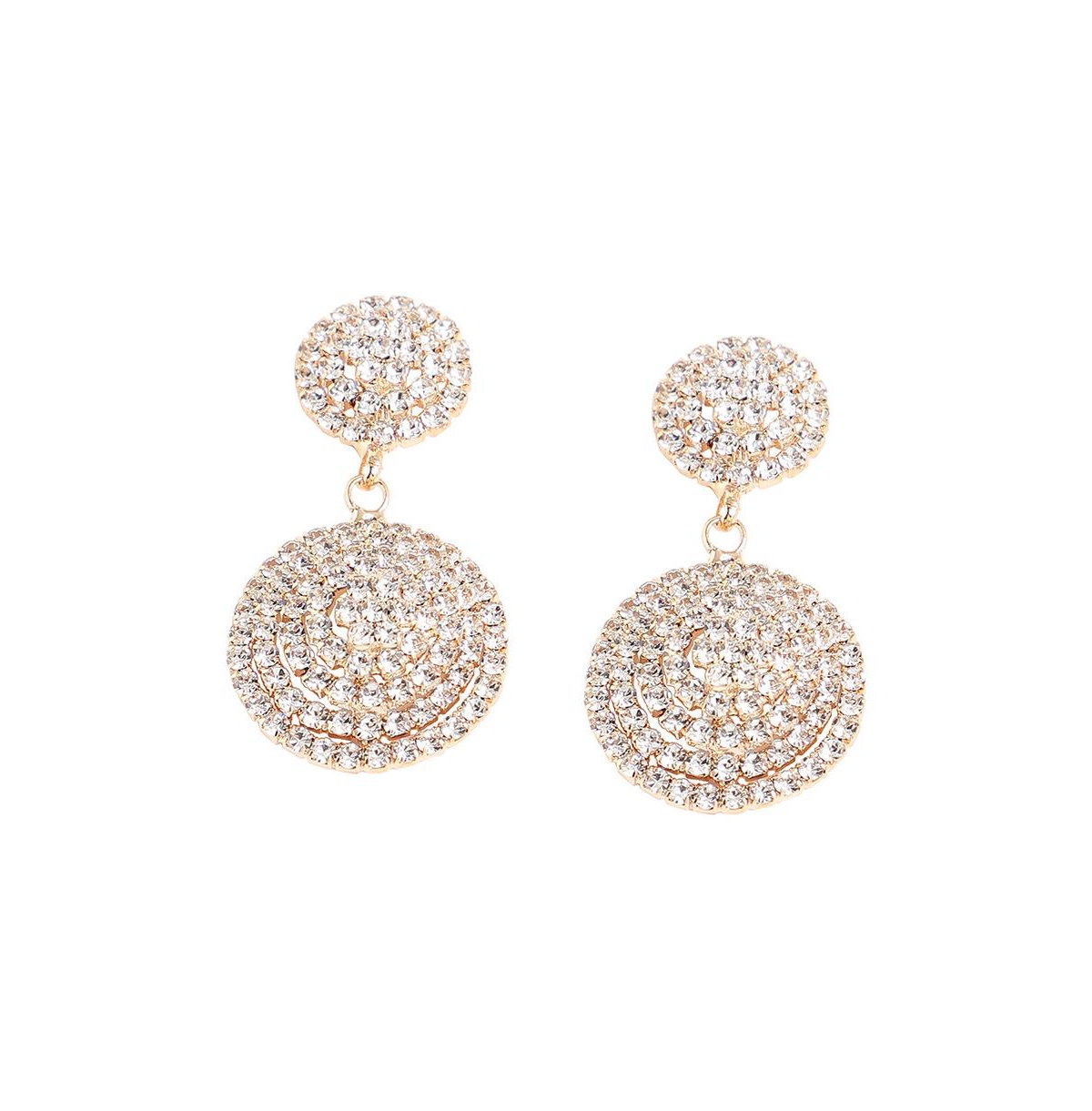 Women's Silver Bling Drop Earrings - Silver