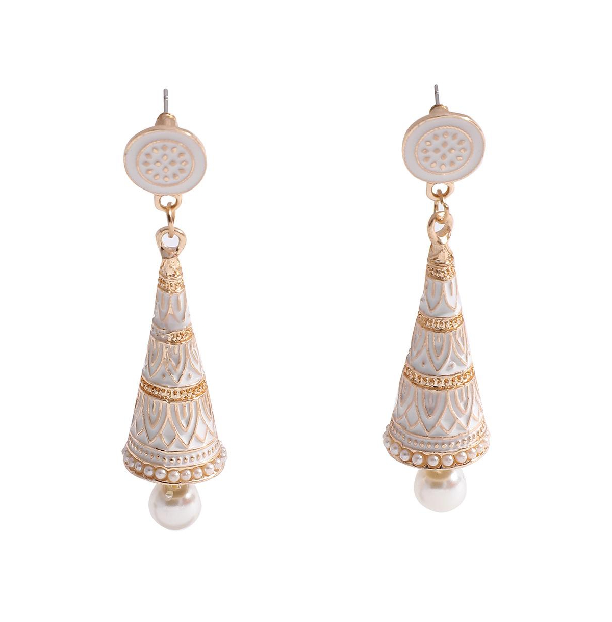 Women's Cone Drop Earrings - Gold