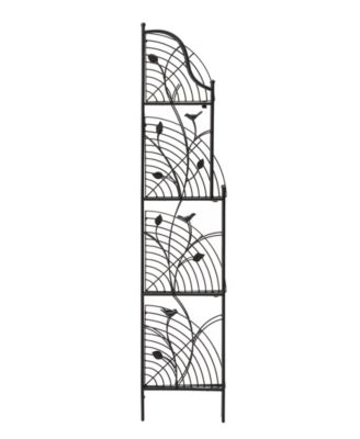 52" H 4-Tiered Metal Corner Shelf Plant Stand or Storage Rack