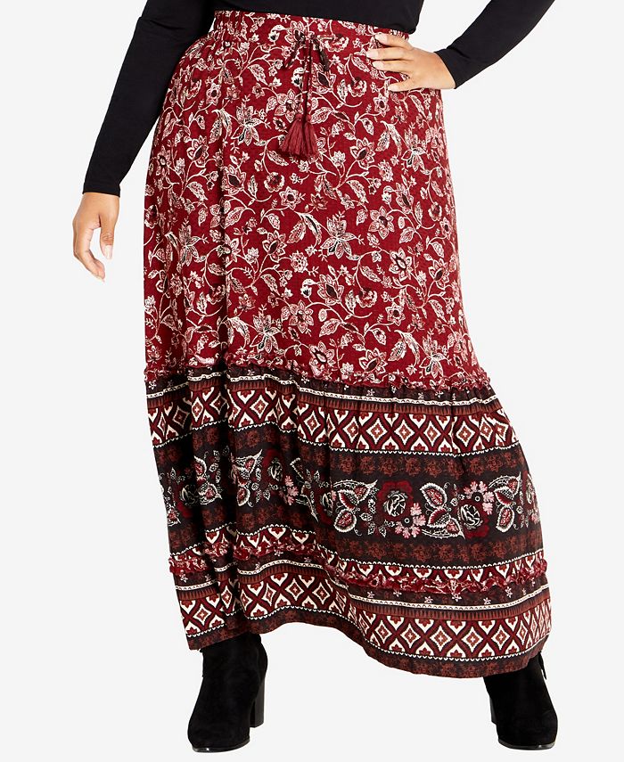 Women's plus size maxi shop skirts macy's