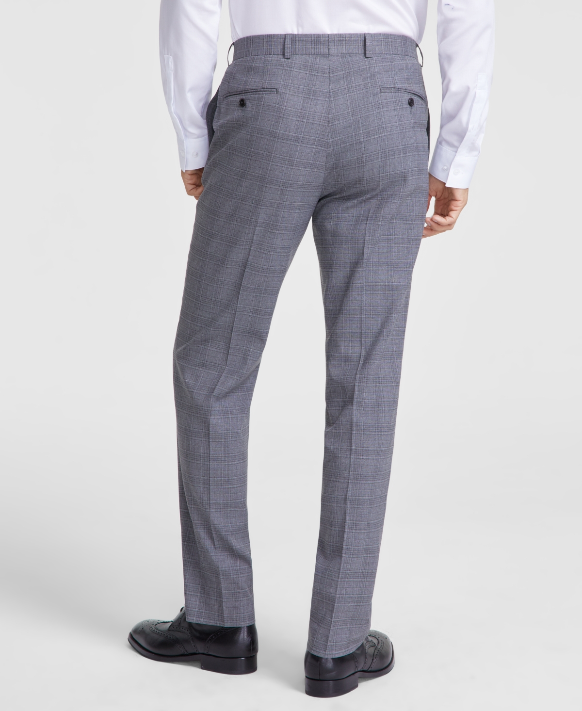 Michael Kors Men's Classic Fit Fall Pattern Pants In Gray