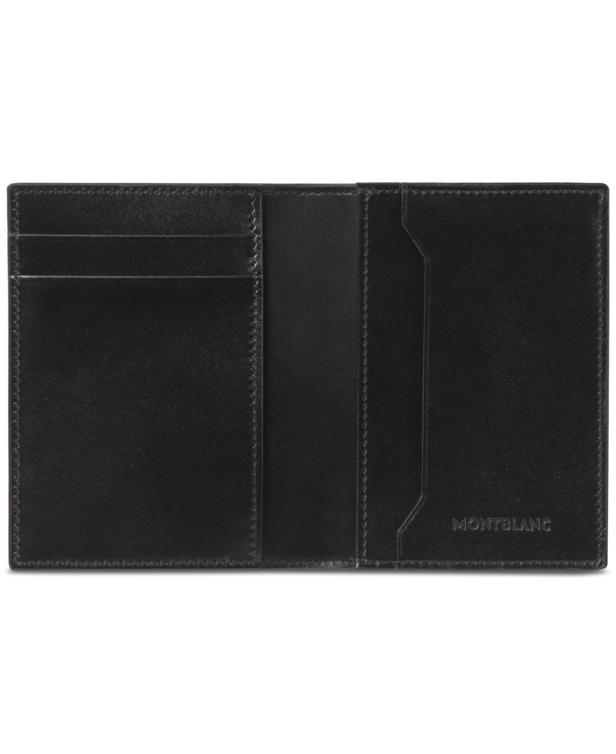 Montblanc Meisterstuck Leather Card Holder In Black