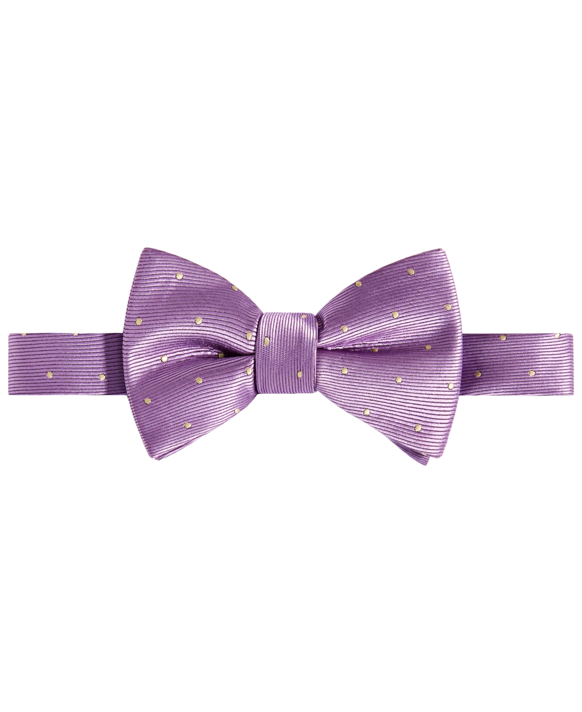 Men's Purple & Gold Dot Bow Tie - Purple